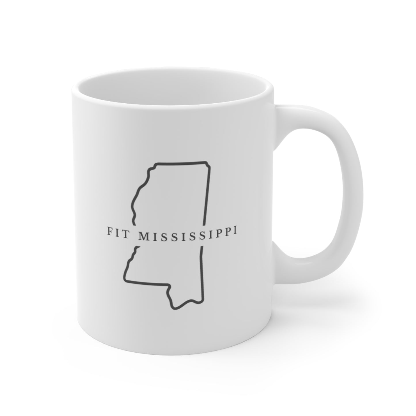 Fit Mississippi Custom Ceramic Coffee Mug, 11 oz